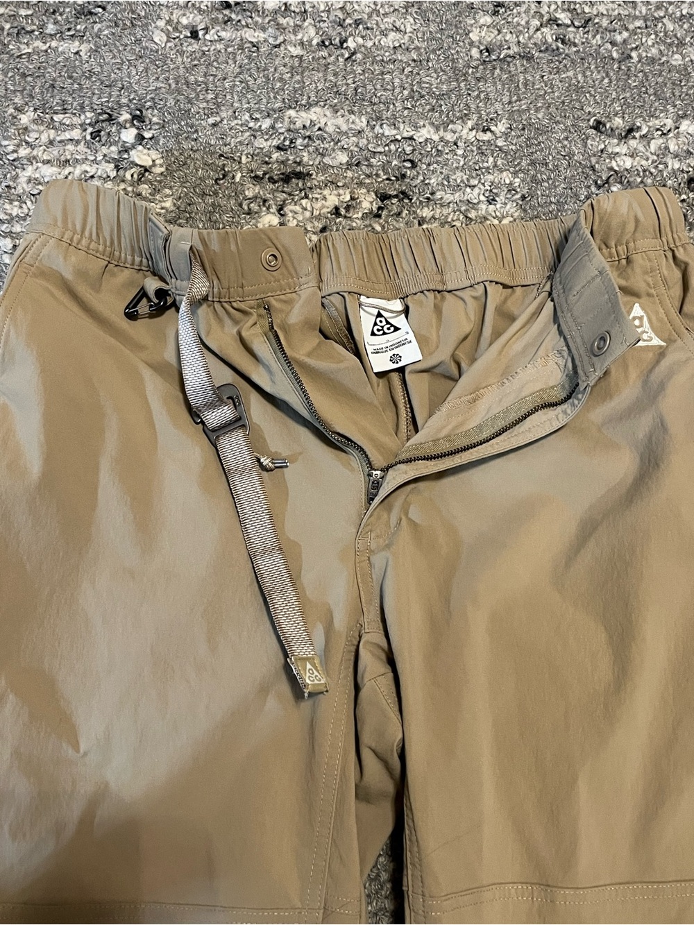 Nike ACG Tan Technical Cargo Pants with Integrated Belt - Picture 2 of 5